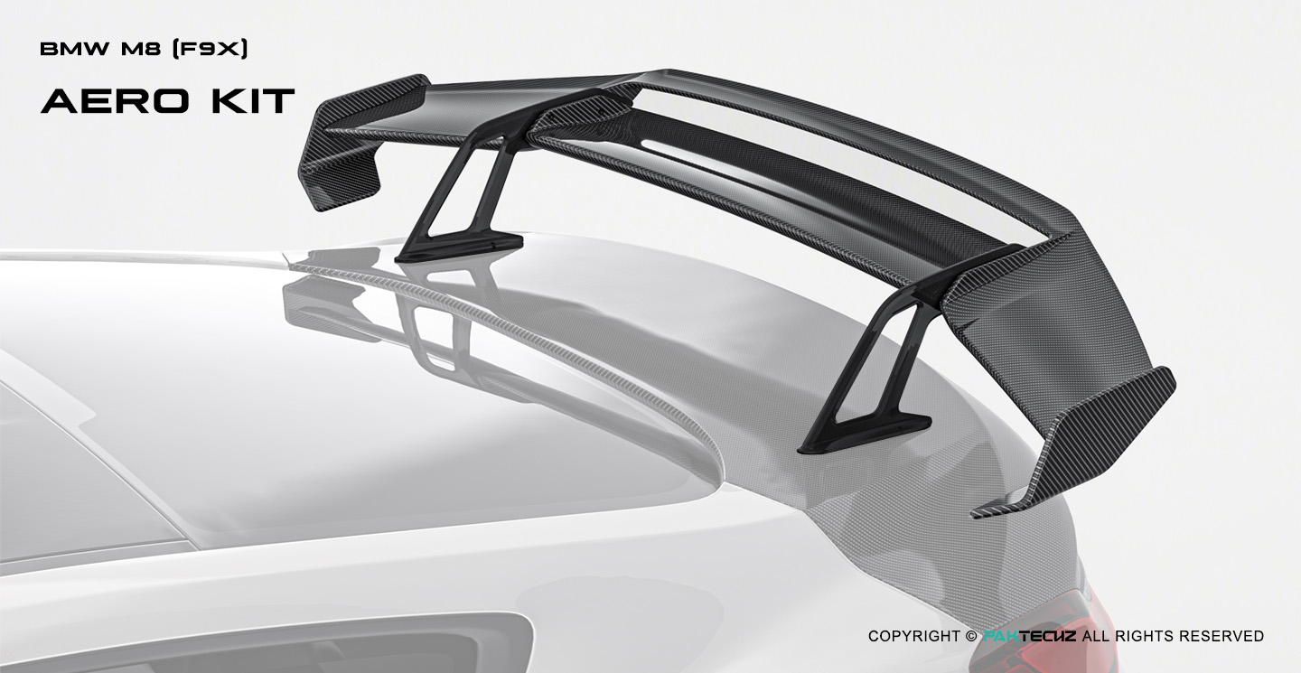 BMW M8 F92 Paktechz Design Carbon Fiber Rear Wing