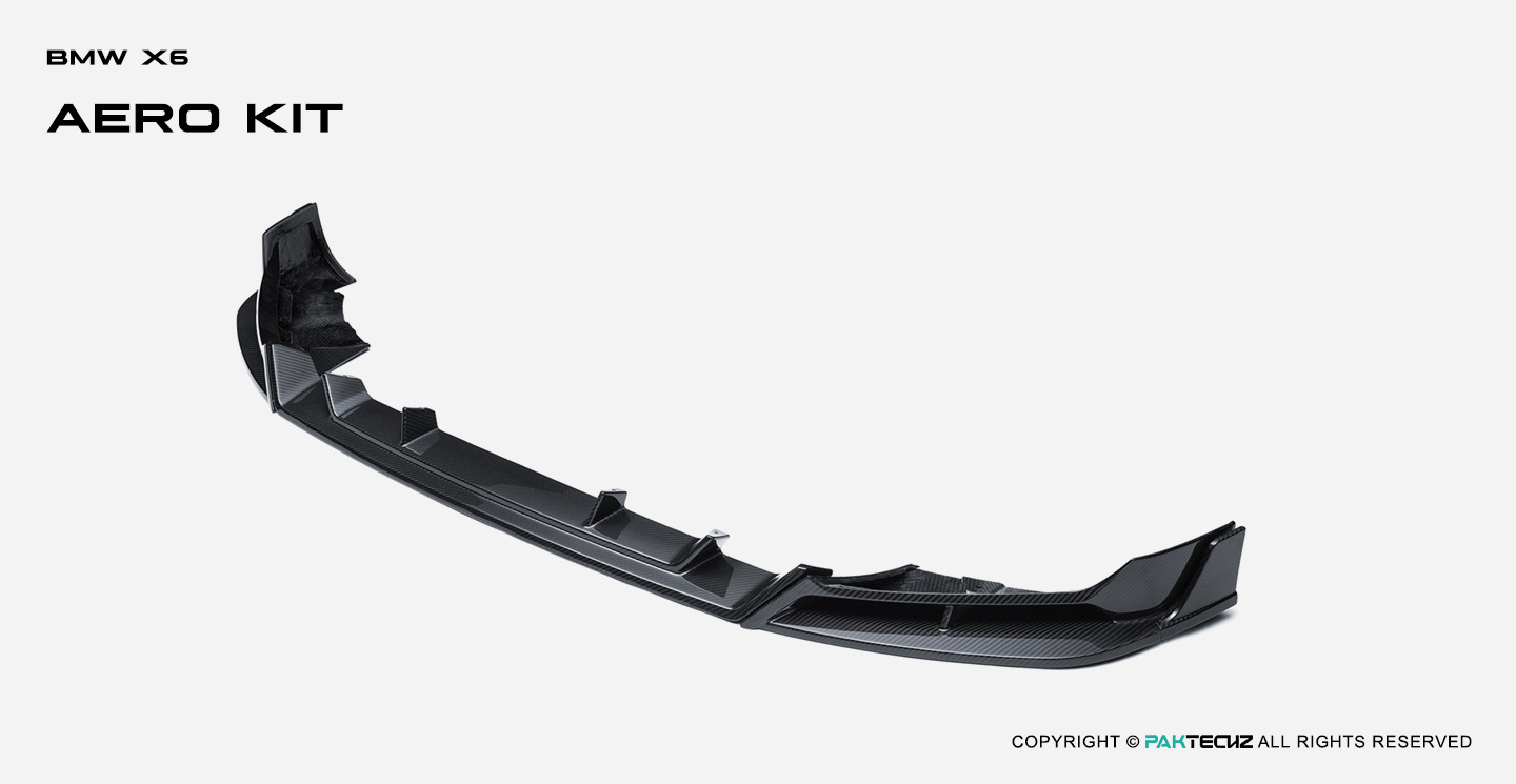 宝马X6 G06 LCI Paktechz碳纤维前唇