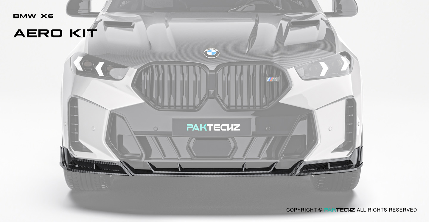 宝马X6 G06 LCI Paktechz碳纤维前唇