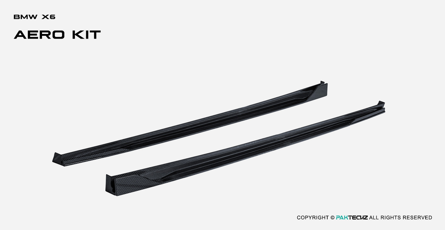BMW X6 G06 Paktechz Design Carbon Fiber Side Skirt