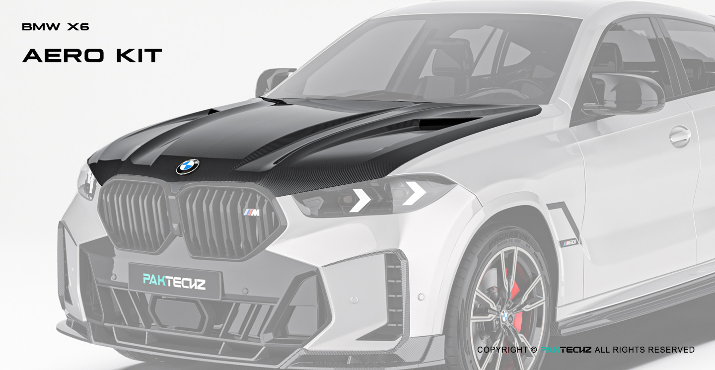 BMW X6 G06 Paktechz Design Carbon Fiber Hood