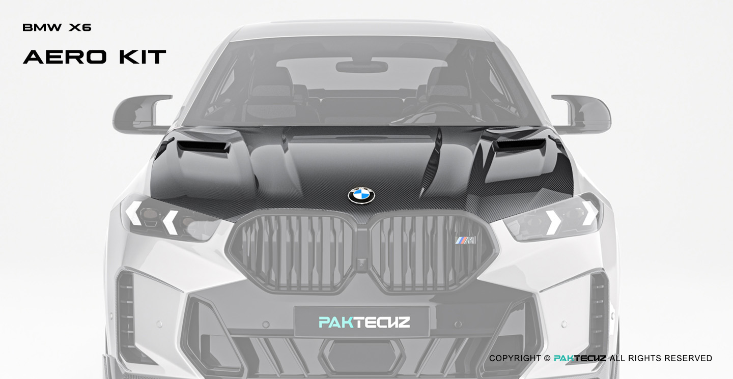 BMW X6 G06 Paktechz Design Carbon Fiber Hood