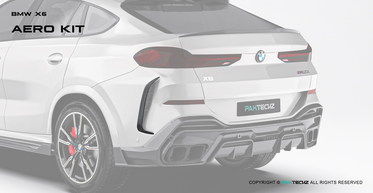 BMW X6 G06 Paktechz Design Carbon Fiber Rear Canard