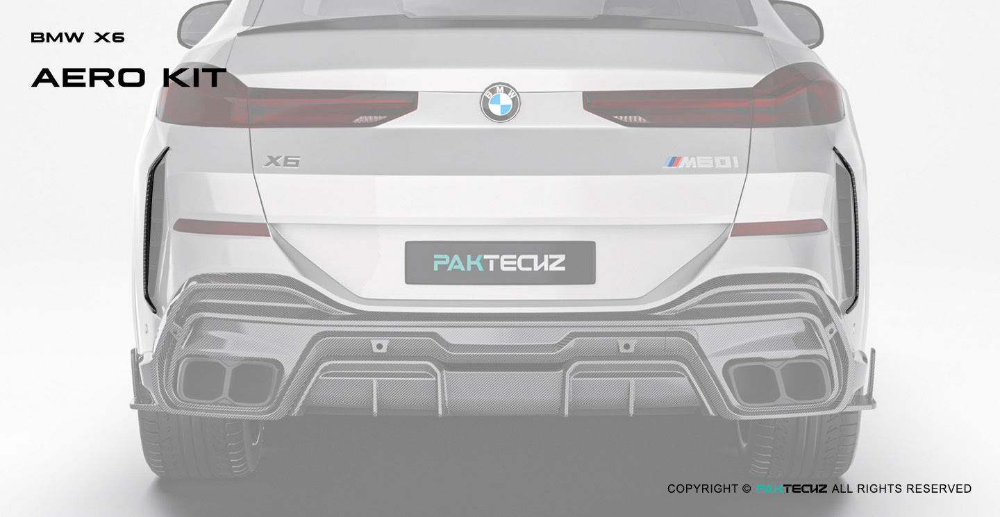 BMW X6 G06 Paktechz Design Carbon Fiber Rear Canard