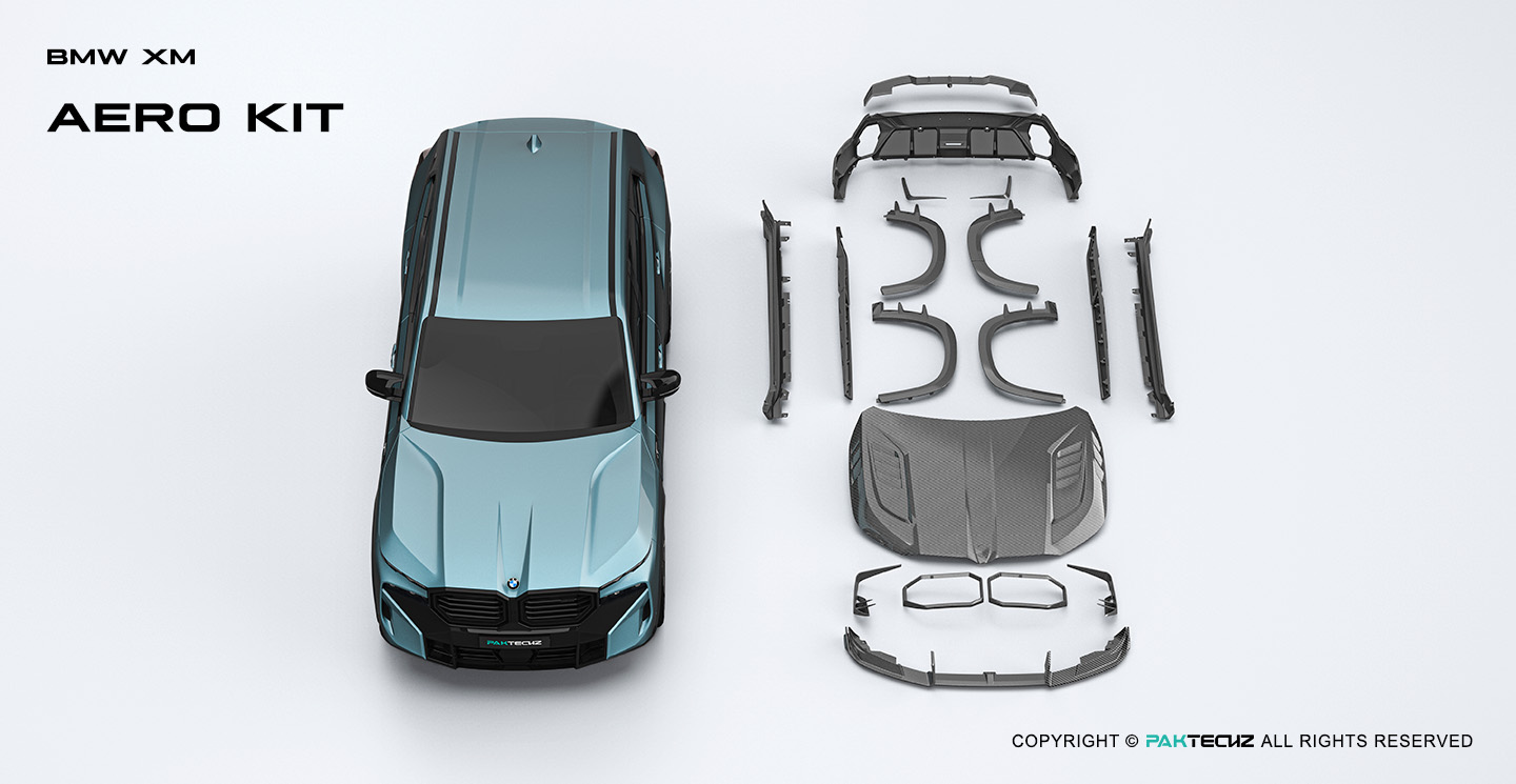 宝马XM (G09) Paktechz 款碳纤维前风刀