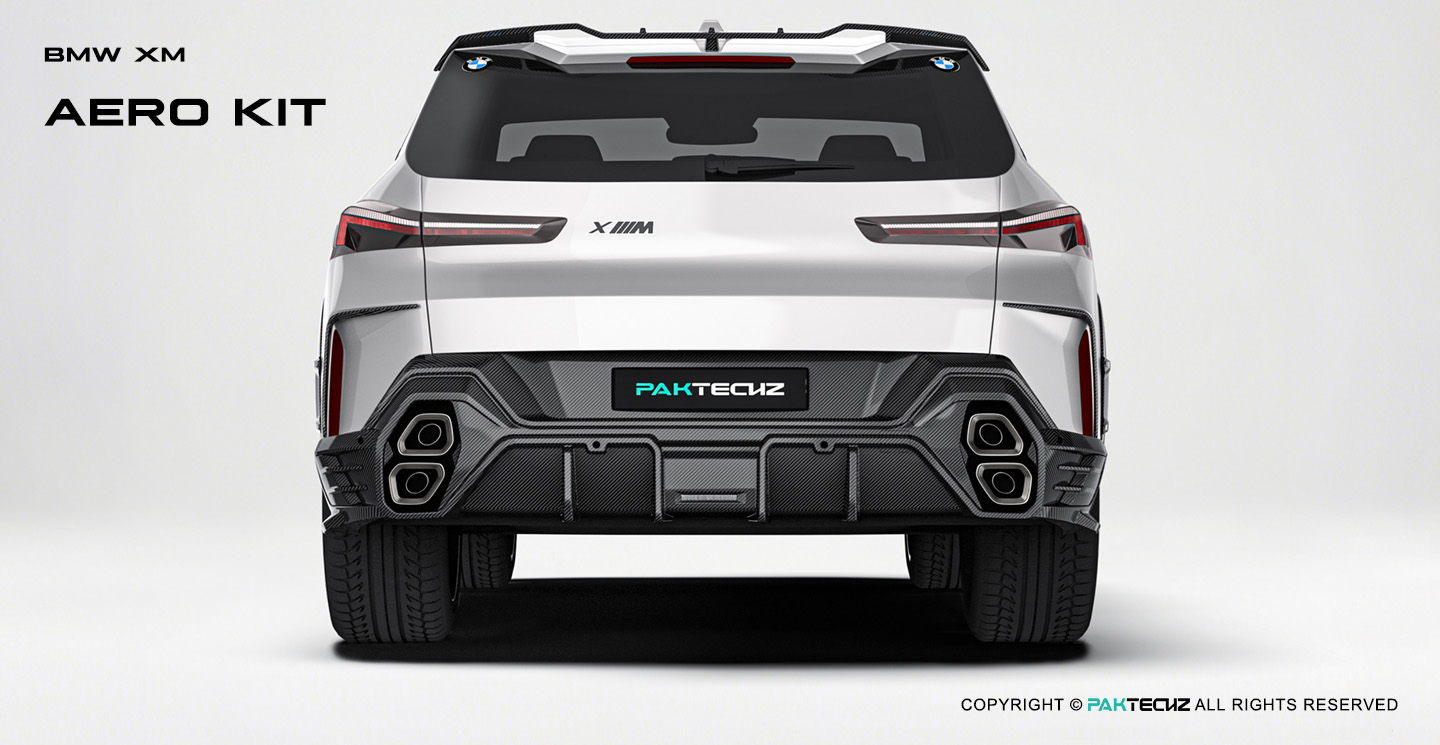 宝马XM (G09) Paktechz 款碳纤维后风刀
