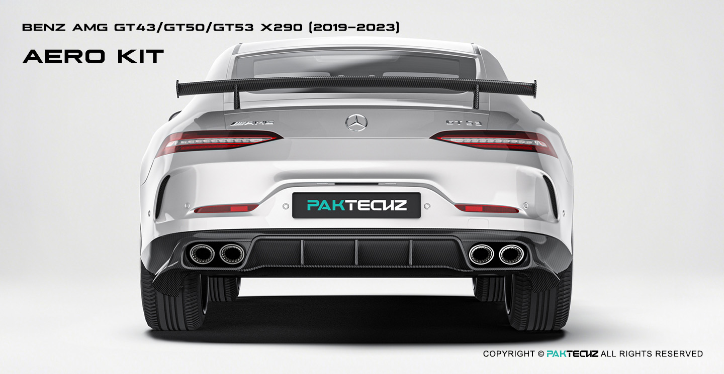 Benz AMG GT50 GT53 Paktechz Carbon Fiber Rear Diffuser