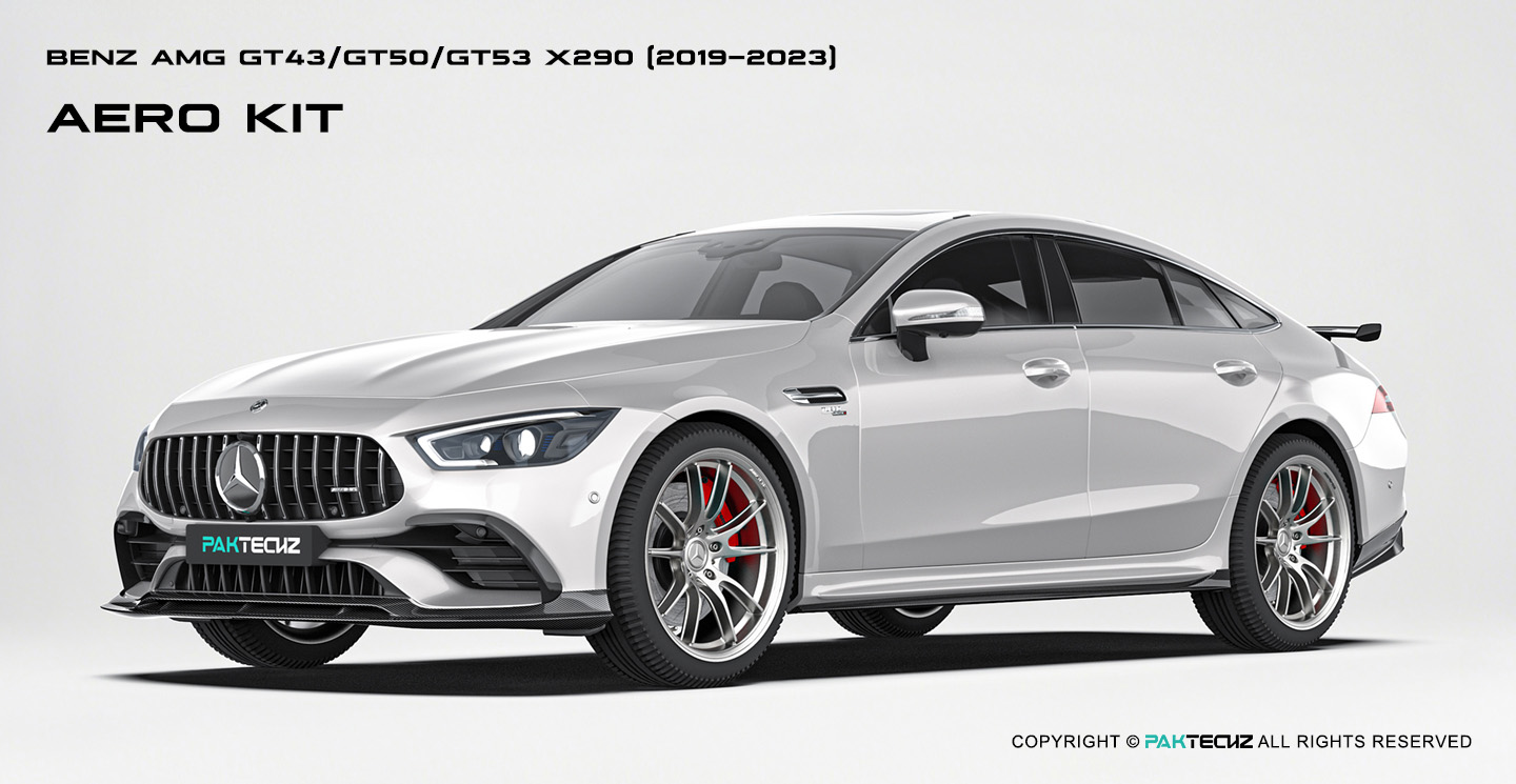 奔驰 AMG GT50 GT53 Paktechz 款碳纤维侧裙