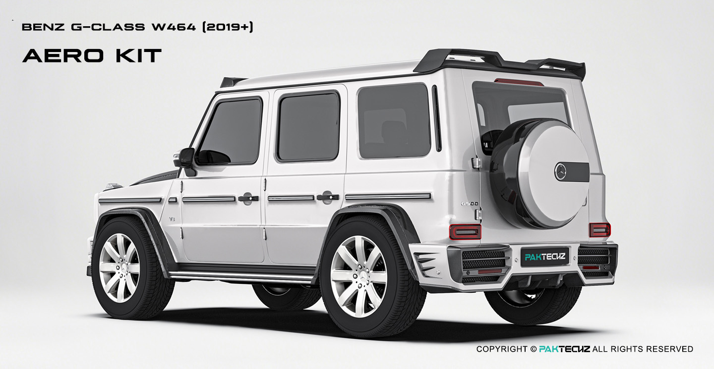 奔驰 G级 Paktechz 款碳纤维尾翼