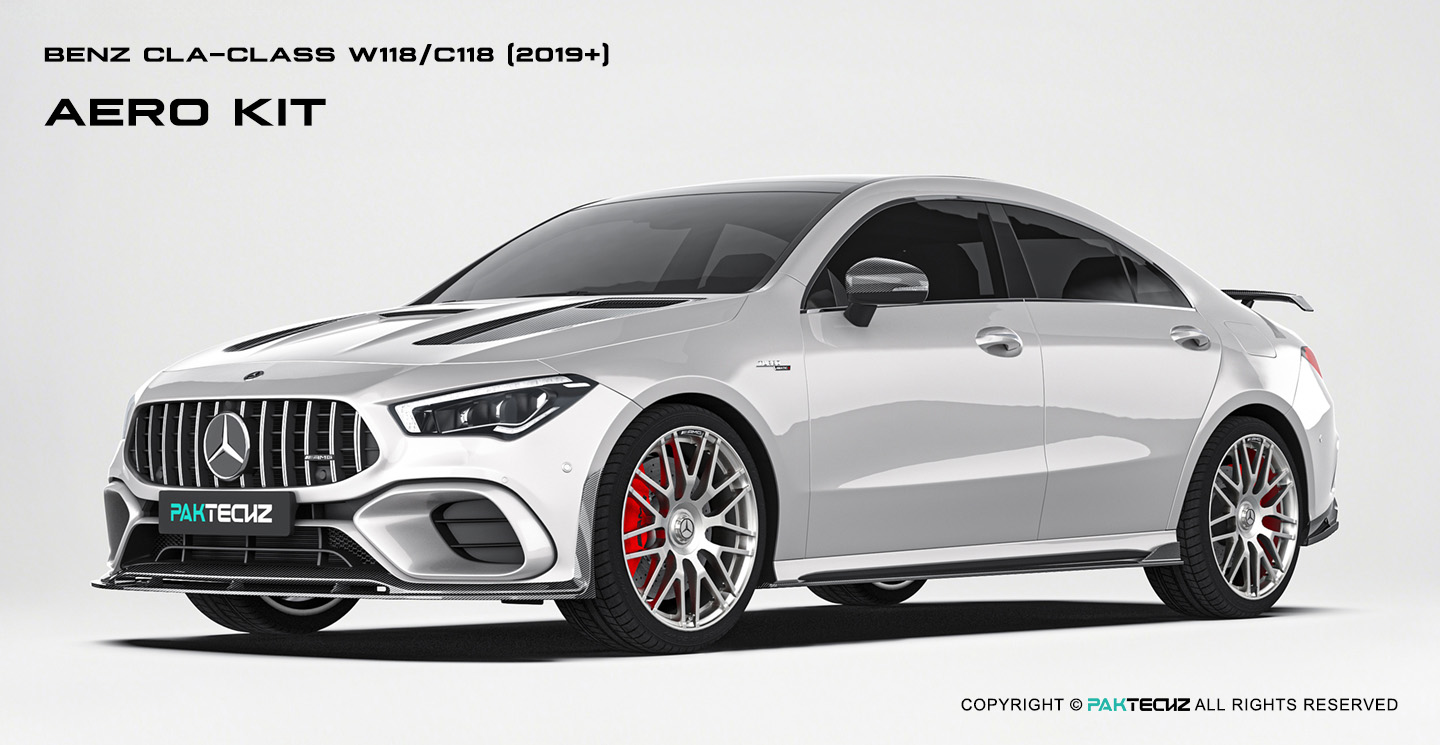 奔驰 CLA级 (W118) Paktechz 款碳纤维侧裙