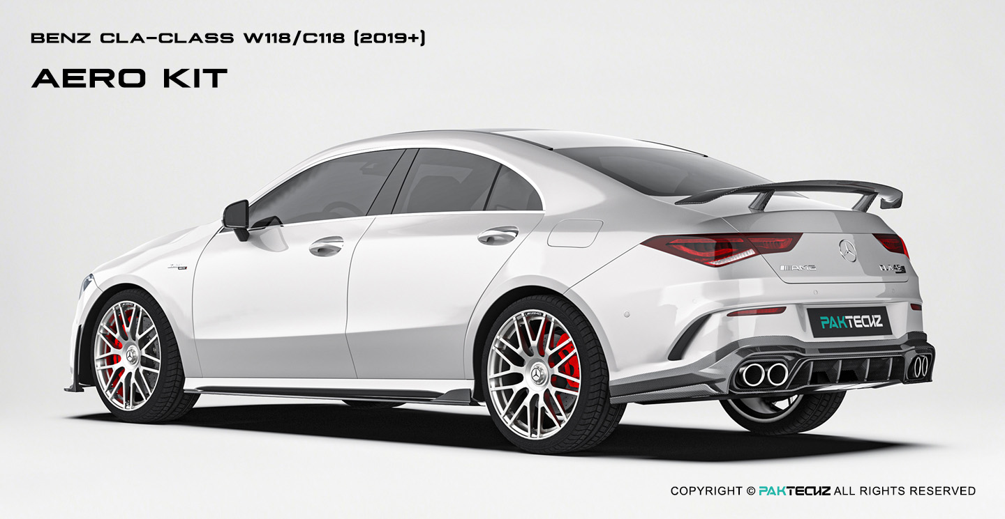 奔驰 CLA级 (W118) Paktechz 款碳纤维后唇