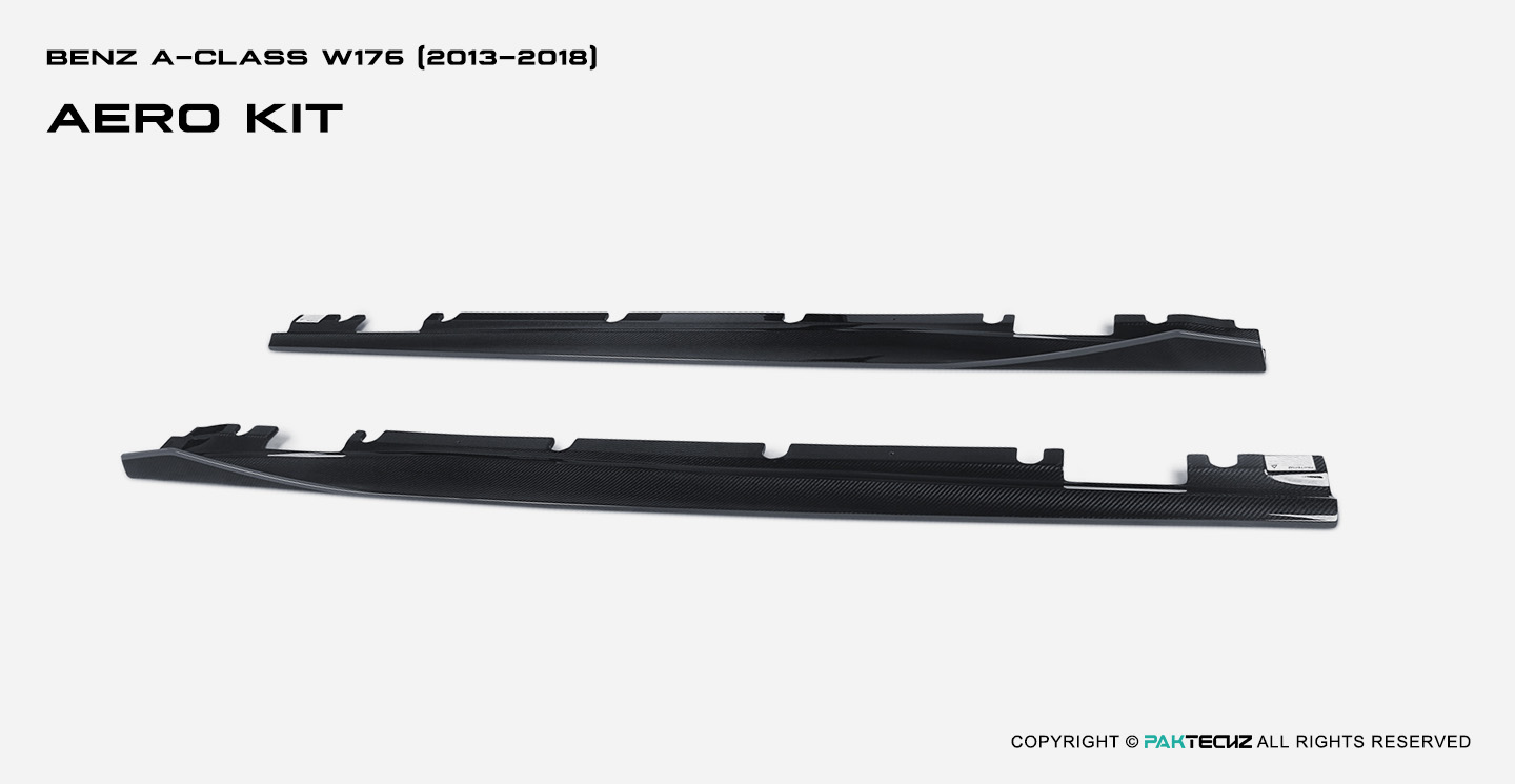 奔驰 A级 (W176) Paktechz 款碳纤维侧裙