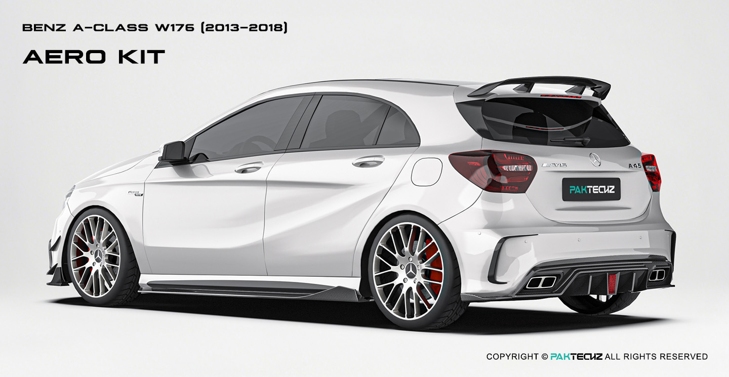 奔驰 A级 (W176) Paktechz 款碳纤维尾翼