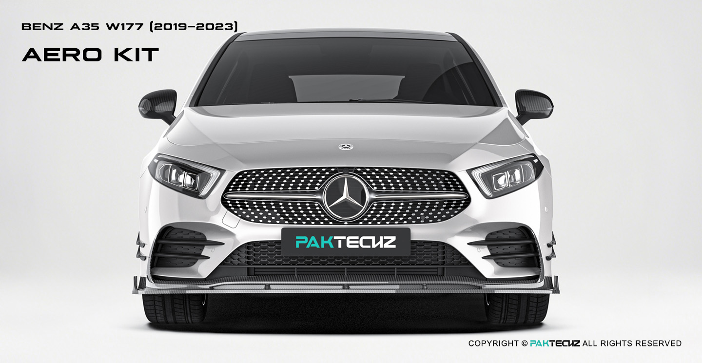 Mercedes Benz A35 W177 Carbon Fiber Front Canards