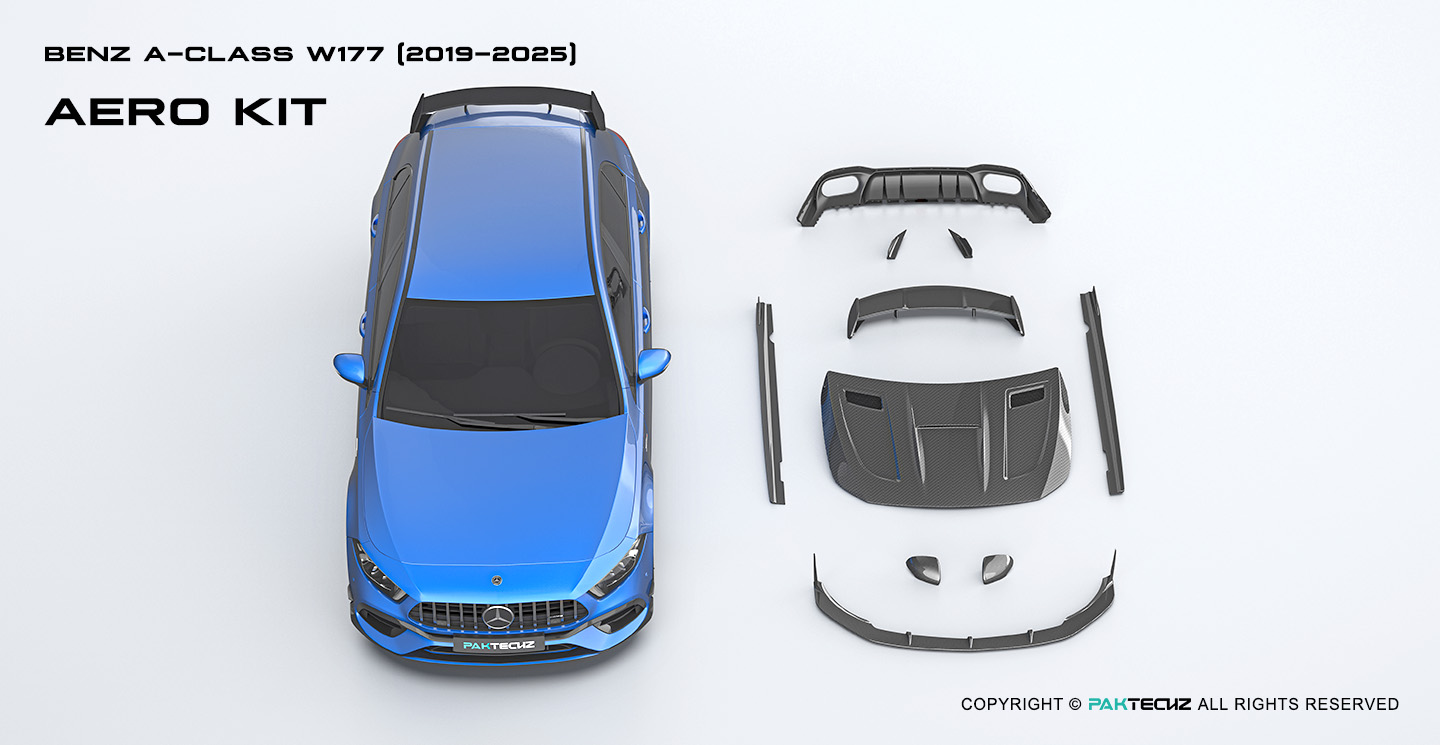 Mercedes Benz A-Class W177 Carbon Fiber Roof Spoiler