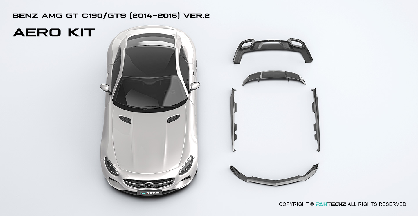 奔驰 AMG GT  Paktechz 款前唇