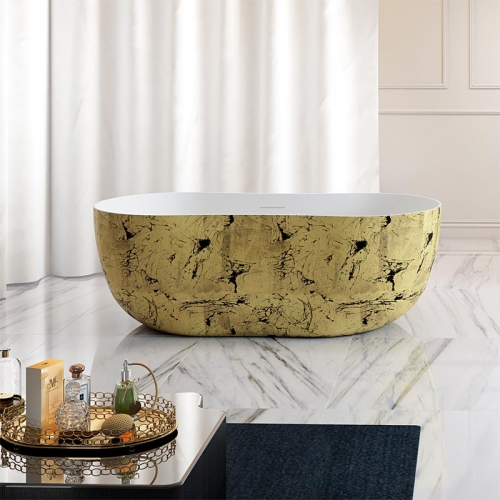 Luxury Oval Freestanding Acrylic Hourglass Bathtub TW-7603G