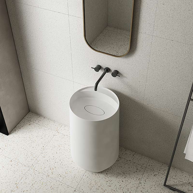 Bathroom Wash Basin Company Tw Z356, Round Pedestal Sink