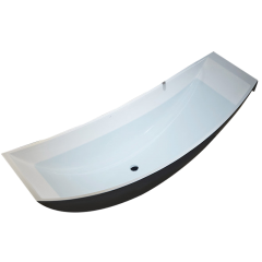 Freestanding Acrylic Vessel Hammock Bathtub New Unique Patented Floating Design TW-6698