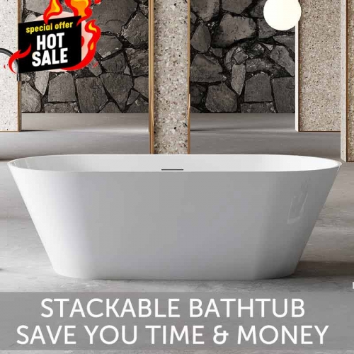 Stackable Bathtub 4 Times More Loading Quantity Help You Lower Your Cost XA-211