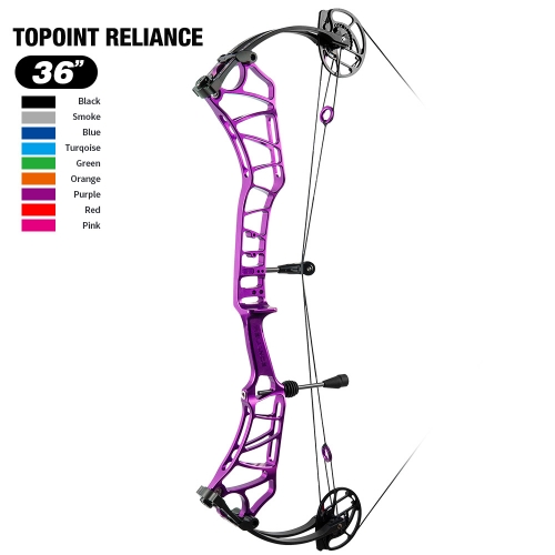 TOPOINT ARCHERY Reliance Teenager Target Compound Bow, Axle-Axle 36'',DW30-40/40-50LB/50-60LB,DL24-27''/26.5-29.5''