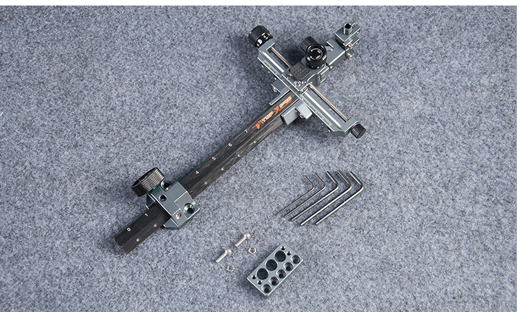 Tp8810 Viseur d'arc composé 9 » Carbon Bar CNC Aluminium pour tir à l'arc  Target Compound Bow Sight Accessoires de chasse