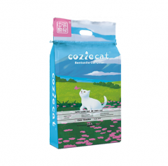 COZIE CAT-C Bentonite Cat Litter Ball Shape Baby Powder Scent Strong Clumping