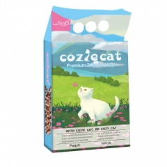 COZIE CAT-F Tofu Cat Litter Peach Scent 2mm Easy Clean Quick Absorption Flushable