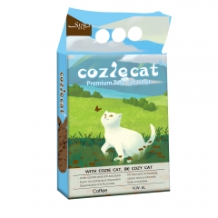 COZIE CAT-F Tofu Cat Litter Coffee Scent 2mm Easy Clean Quick Absorption Flushable