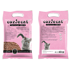 COZIE CAT-E Tofu Cat Litter Peach Scent 2mm Easy Clean Quick Absorption Flushable