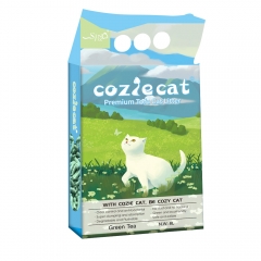 COZIE CAT-F Tofu Cat Litter Green Tea Scent 2mm Easy Clean Quick Absorption Flushable