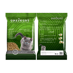 COZIE CAT-G Pine Wood Cat Litter 6MM Easy Clean