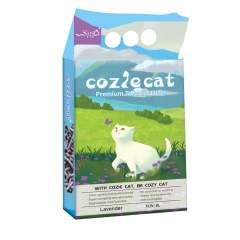 COZIE CAT-F Tofu Cat Litter Lavender Scent 2mm Easy Clean Quick Absorption Flushable