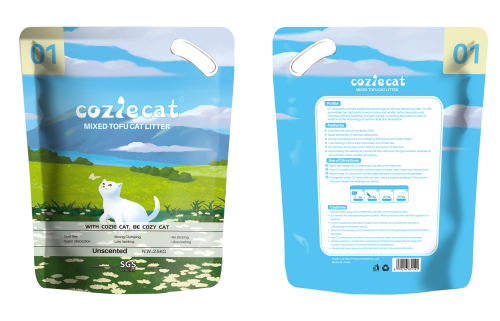 COZIE CAT-F Mix Tofu Cat Litter 2mm Easy Clean Quick Absorption