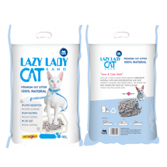 LAZY LADY-B Bentonite Cat Litter Ocean Scent Ball Shape 1-3.5mm Fast Clumping