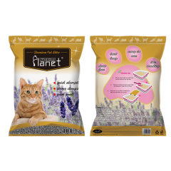 MEOW PLANET-B Bentonite Cat Litter Lavender Scent Ball Shape 1-3.5mm Fast Clumping