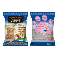 MEOW PLANET-B Bentonite Cat Litter Apple Scent Ball Shape 1-3.5mm Fast Clumping