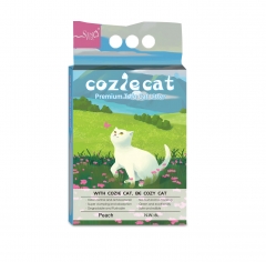 COZIE CAT-F Tofu Cat Litter Peach Scent 2mm Easy Clean Quick Absorption Flushable