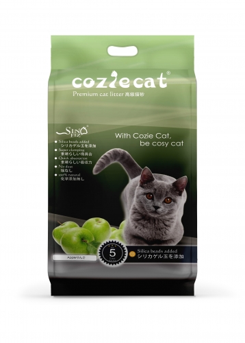 COZIE CAT-A Bentonite Cat Litter Ball Shape Apple Scent Strong Clumping