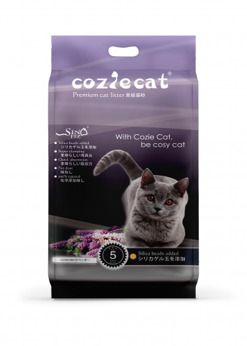 COZIE CAT-A Bentonite Cat Litter Ball Shape Lavender Scent Strong Clumping