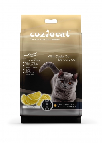 COZIE CAT-A Bentonite Cat Litter Ball Shape Lemon Scent Strong Clumping