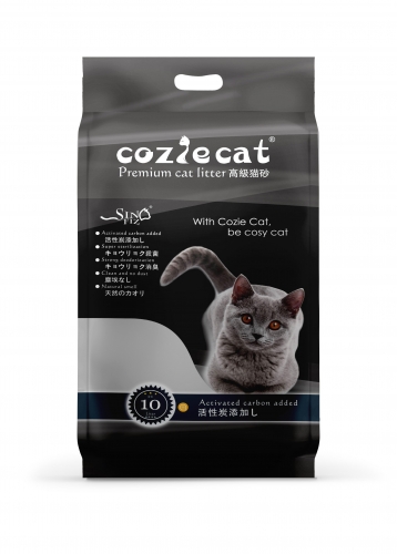 COZIE CAT-A Bentonite Cat Litter Ball Shape Carbon Strong Clumping