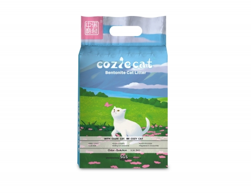 COZIE CAT-C Bentonite Cat Litter Ball Shape Baby Powder Scent Strong Clumping