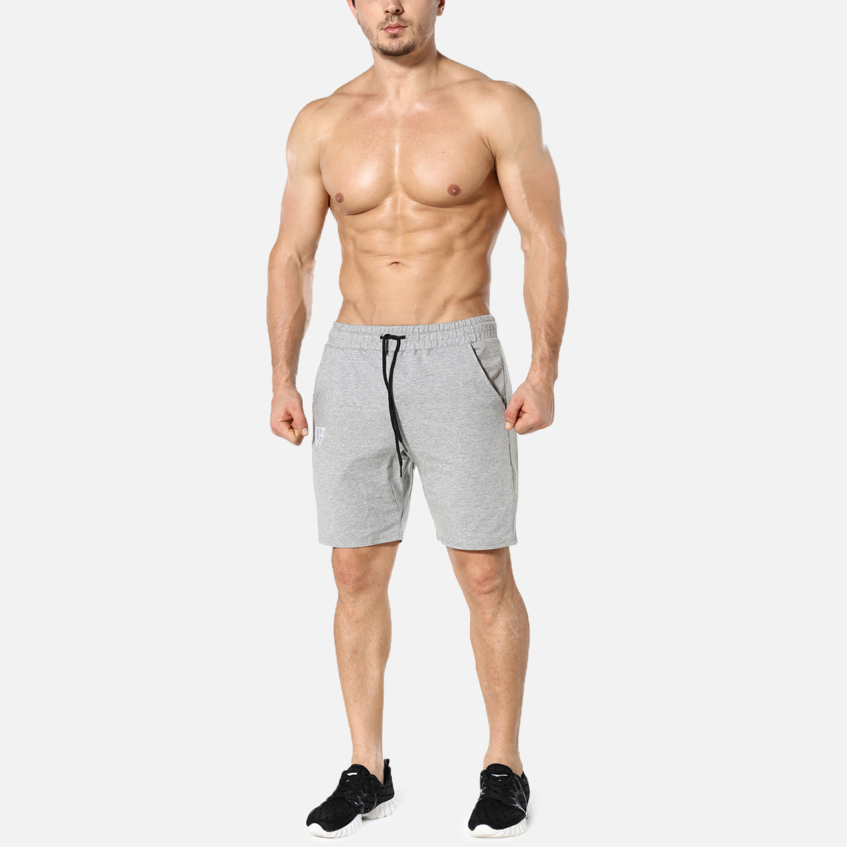 ZENWILL Men's Zip Gym Shorts Running Fitness Sports Workout Shorts Men with Pockets