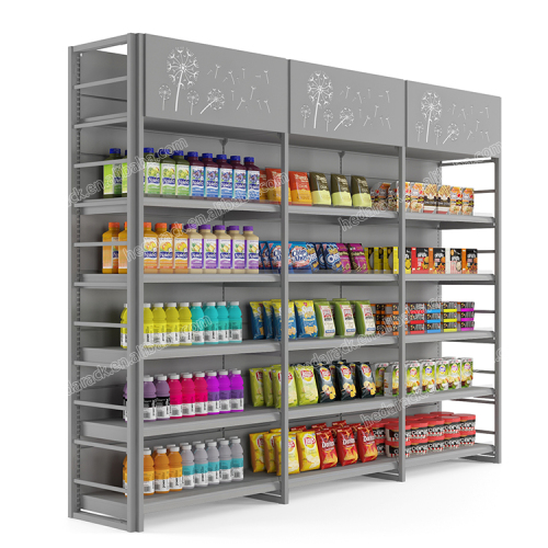 Modular Display Racking System With Top Storage