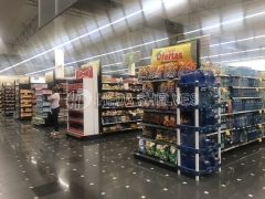 Hypermarket gondola shelving