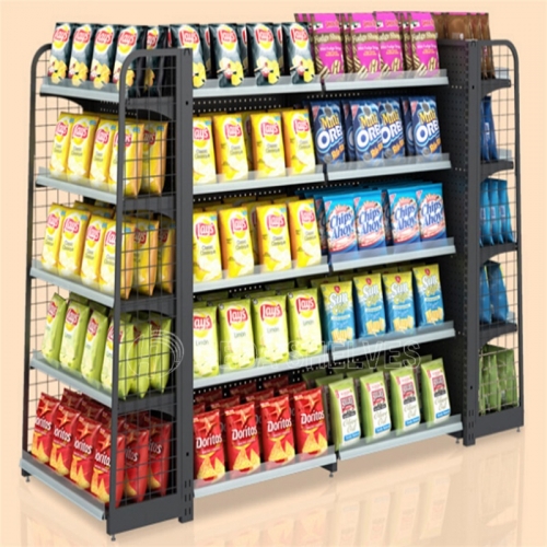 Display Gondola Shelf, Super Market Goods Shelves, Snacks Store Display