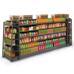 Display Gondola Shelf, Super Market Goods Shelves, Snacks Store Display Rack