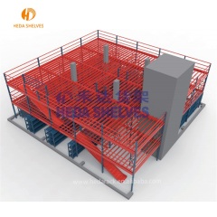 heavy duty warehouse pallet racking supported mezzanine floor racks