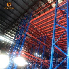 Custom supported industrial grating cold storage steel mezzanine shelving floor racking